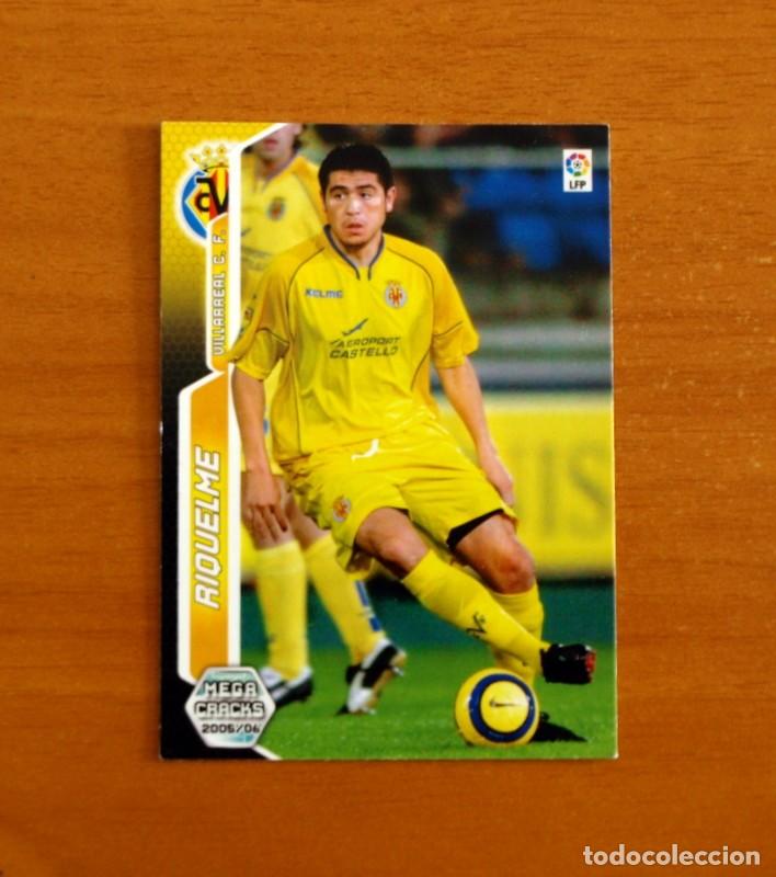 Figurine di Calcio: Villarreal -N&ordm; 338 Riquelme -Megacracks Las Fichas Liga 2005-2006-05-06 Mega Cracks Panini