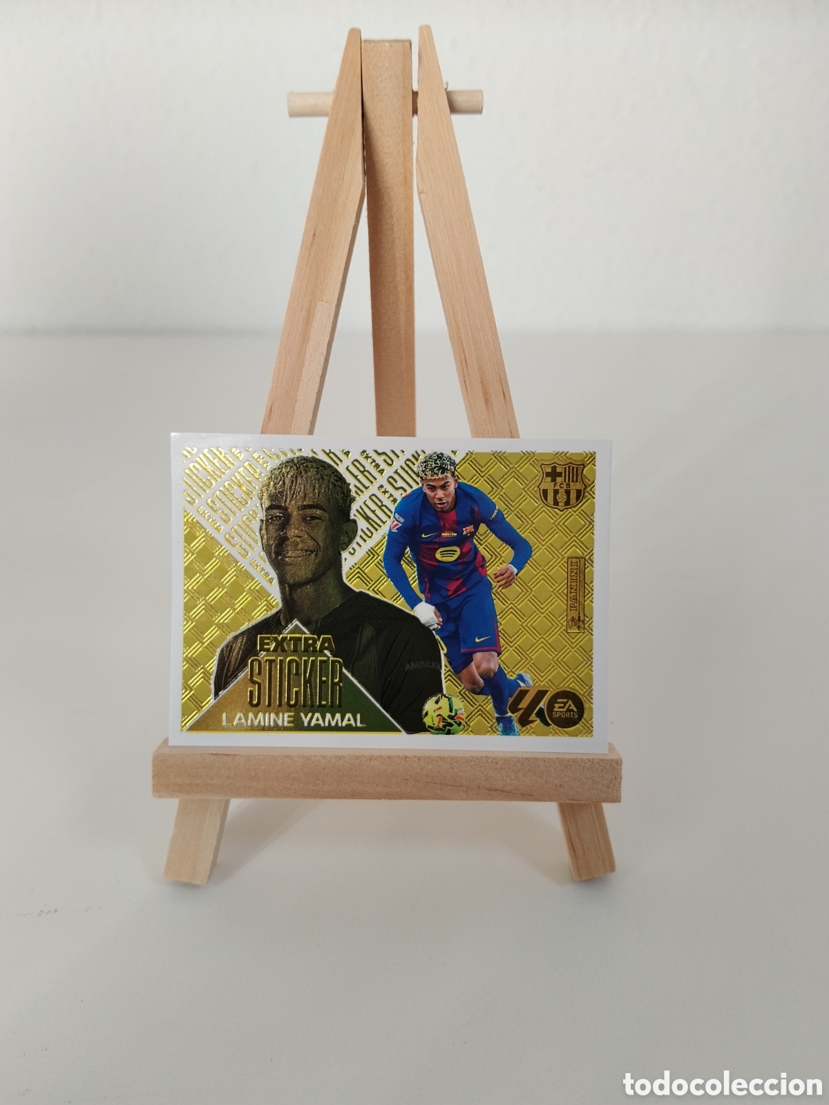 Figurine di Calcio: Lamine Yamal extra sticker oro liga este 26/27