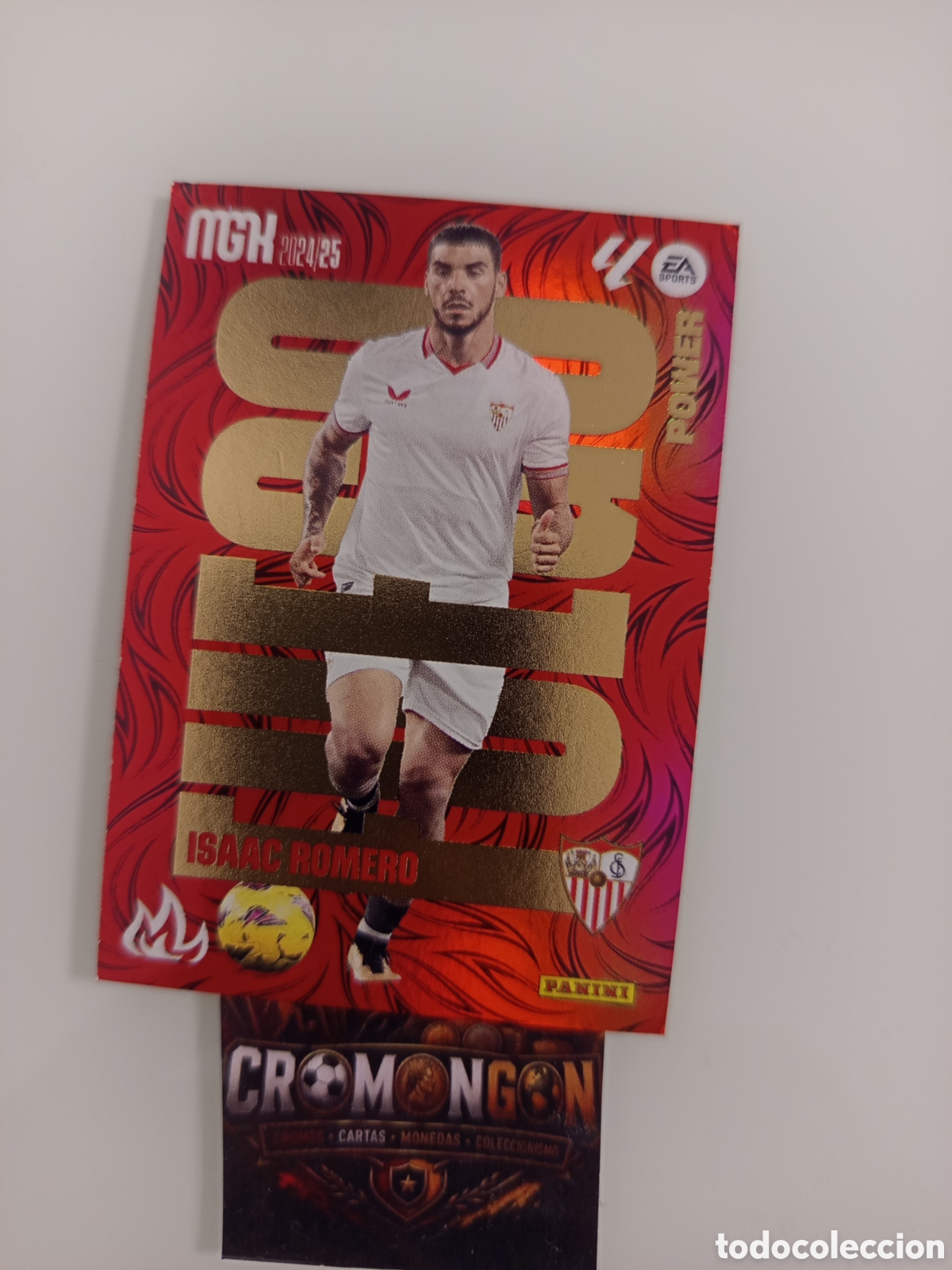 Fu&szlig;ball-Sticker: ❇️ CROMO ⚽ CARD ISAAC ROMERO SEVILLA FUEGO POWER SPORTS 24 25 2024 2025 MEGACRACKS MGKS PANINI ❇️