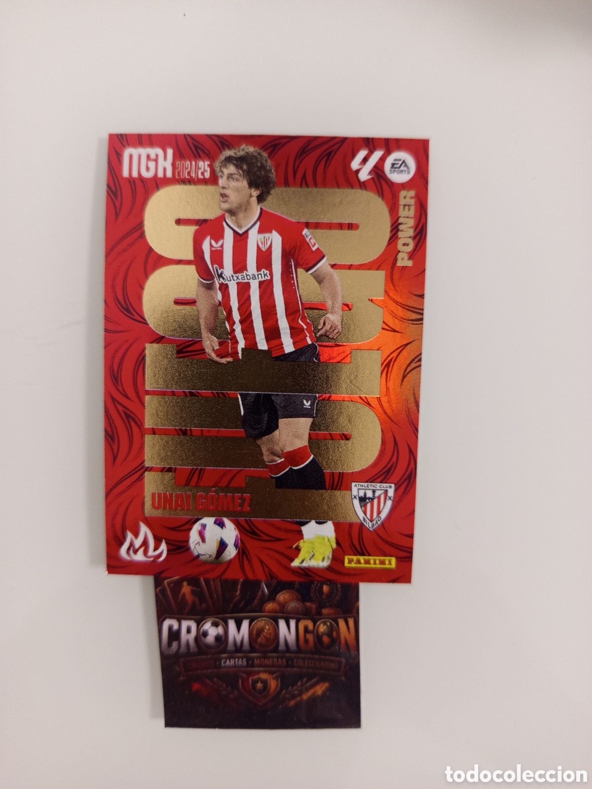 Fu&szlig;ball-Sticker: ❇️ CROMO ⚽ CARD UNAI G&Oacute;MEZ ATHLETIC DE BILBAO FUEGO POWER 24 25 2024 2025 MEGACRACKS MGKS PANINI ❇️