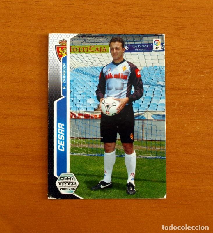 Fu&szlig;ball-Sticker: Real Zaragoza -N&ordm; 344 C&eacute;sar -Megacracks Las Fichas Liga 2005-2006-05-06 Mega Cracks Panini