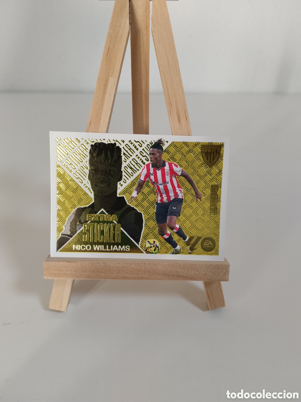 Cromos de Futebol: Nico Williams extra sticker oro liga este 26/27