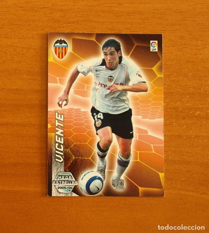 Football Stickers: Valencia -N&ordm; 382 Vicente -Megacracks Las Fichas Liga 2005-2006-05-06 Mega Estrellas Panini
