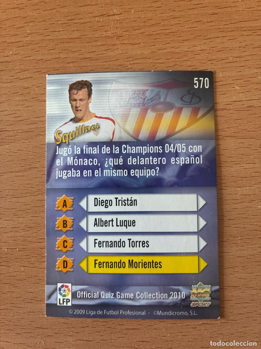Cromos de f&uacute;tbol: Top 2010 (5) Squillaci - 570 - Foto 2