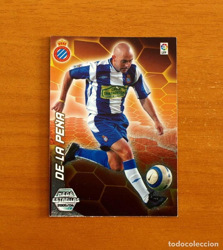 Football Stickers: R.C.D. Espa&ntilde;ol-Espanyol -383 De La Pe&ntilde;a-Megacracks Fichas Liga 2005-2006-05-06 Mega Estrellas Panini