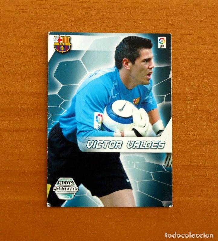 Fu&szlig;ball-Sticker: Barcelona -N&ordm; 403 V&iacute;ctor Valdes -Megacracks Las Fichas Liga 2005-2006-05-06 Mega Porteros Panini