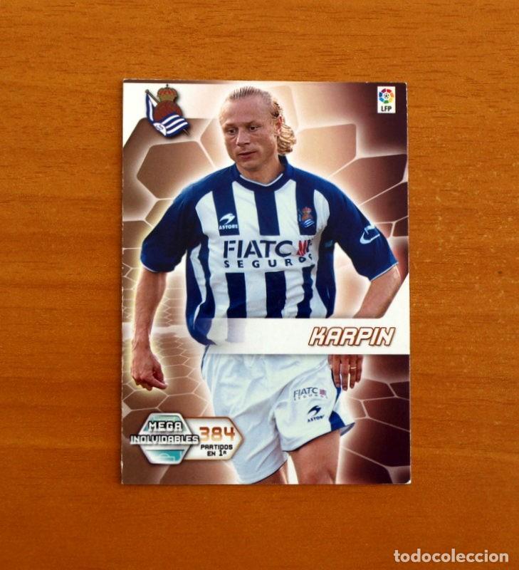 Figurine di Calcio: Real Sociedad -N&ordm; 411 Karpin -Megacracks Las Fichas Liga 2005-2006-05-06 Mega Inolvidables Panini