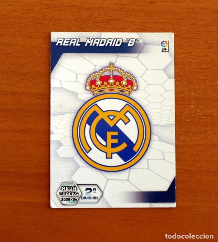 Figurine di Calcio: Real Madrid B-N&ordm; 436 Escudo -Megacracks Las Fichas Liga 2005-2006-05-06 Mega 2&ordf; Divisi&oacute;n Panini