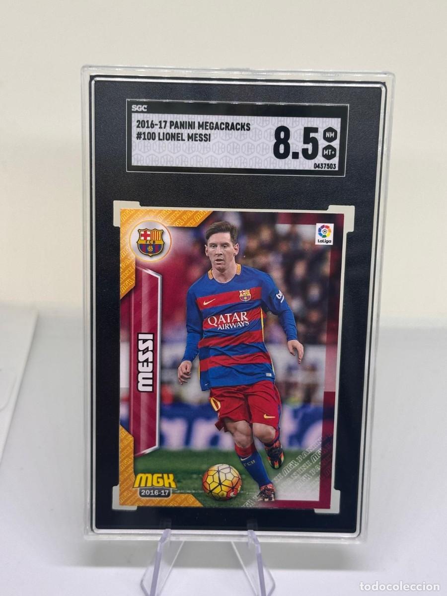 Cartes &agrave; collectionner de Football: Lionel Messi #100 FC Barcelona Panini Megacracks 2016 17 SGC 8.5 No Psa