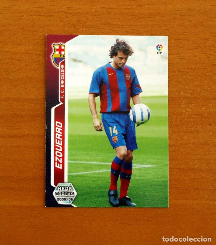 Cromos de f&uacute;tbol: Barcelona -N&ordm; 445 Ezquerro -Megacracks Las Fichas Liga 2005-2006-05-06 Mega Creacks Panini