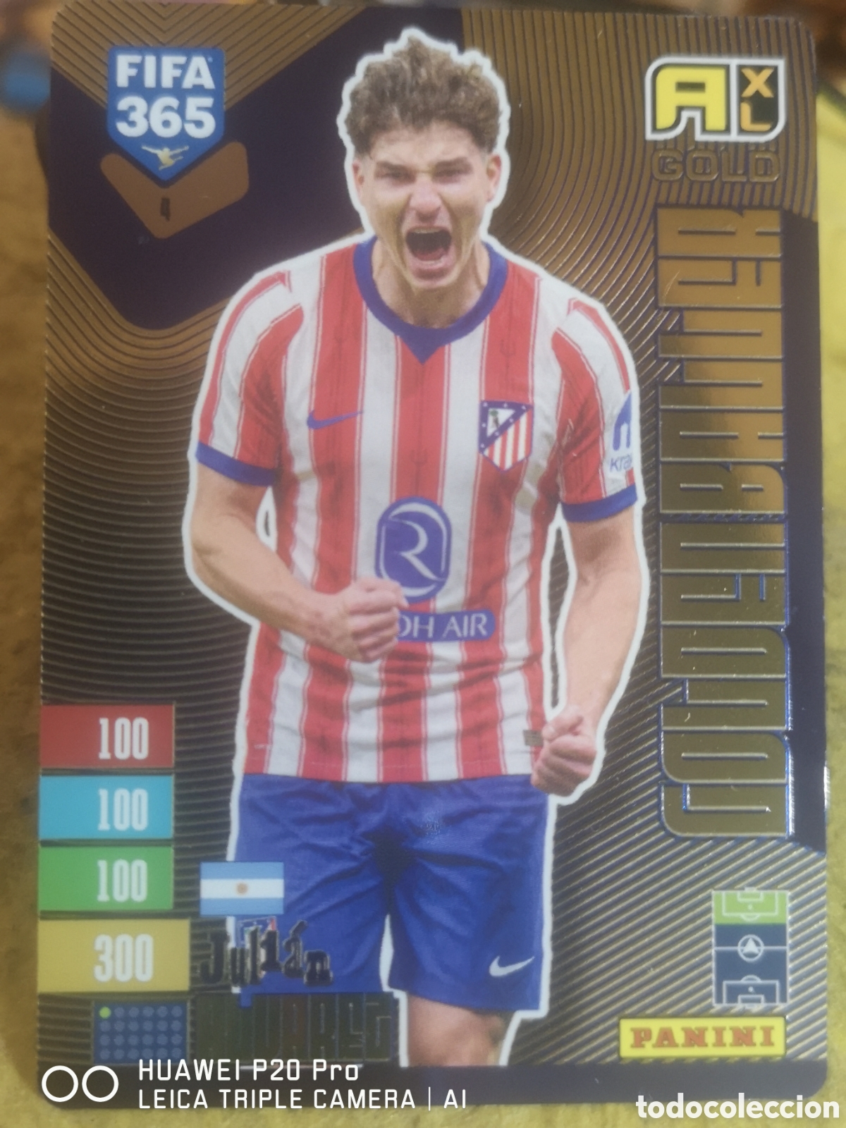 Football Stickers: ADRENALYN FIFA 365 2027 GOLDEN BALLER 4 JULIAN ALVAREZ - ATLETICO DE MADRID