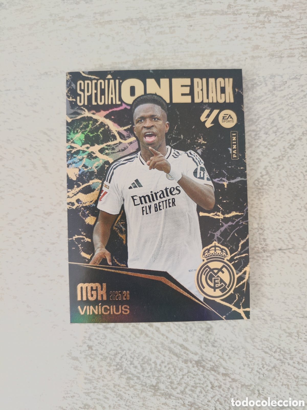 Figurine di Calcio: Megacracks 25 26 Special One Black Real Madrid Vinicius Jr