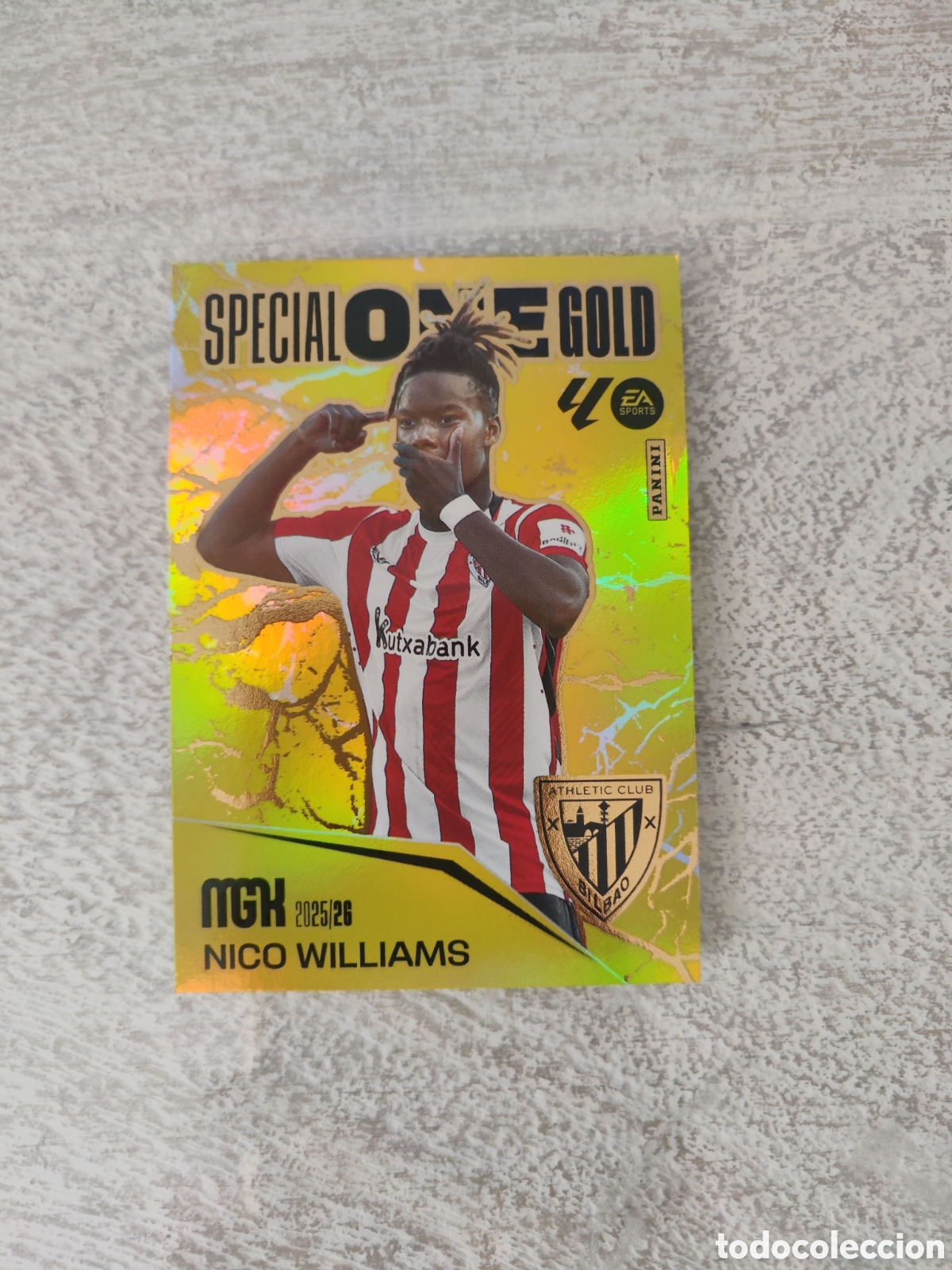 Figurine di Calcio: Megacracks 25 26 Special One Gold Athletic Bilbao Nico Williams