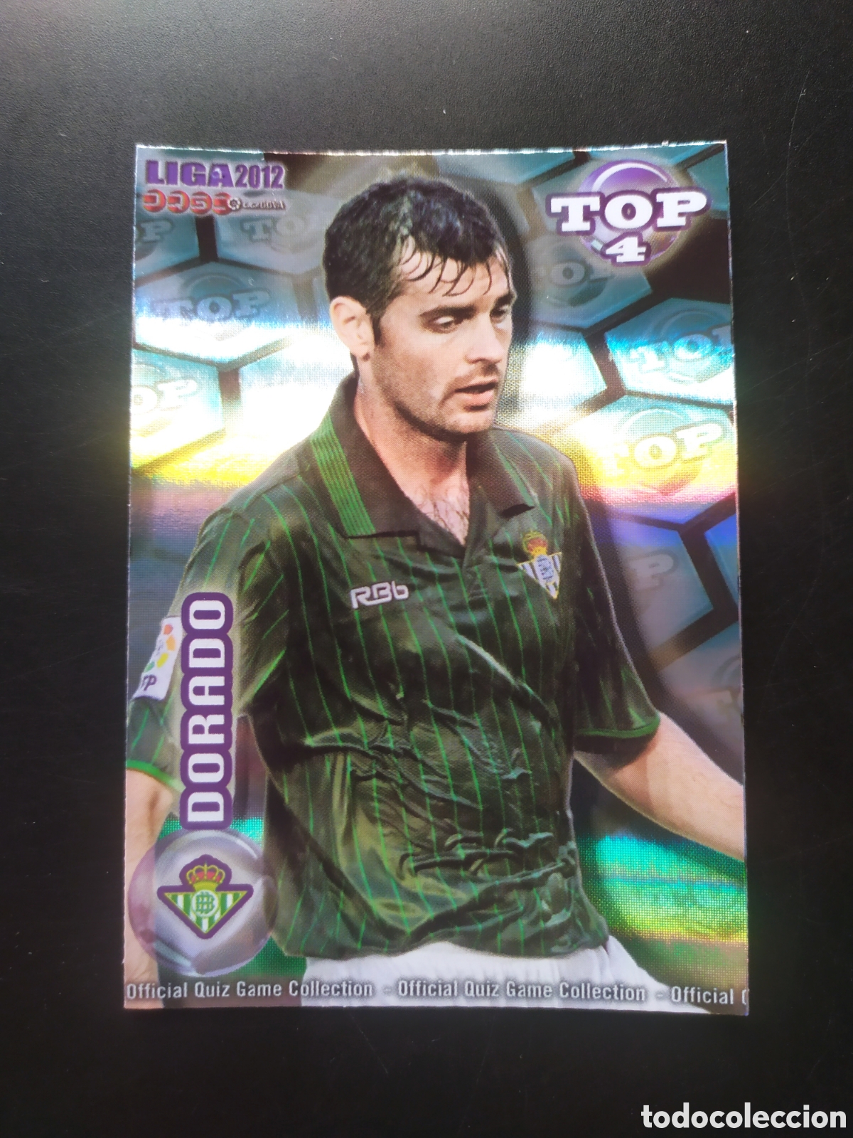 Figurine di Calcio: Mundicromo fichas Liga 2011 2012 11 12 Dorado top brillo rayas n&deg; 566 Real Betis