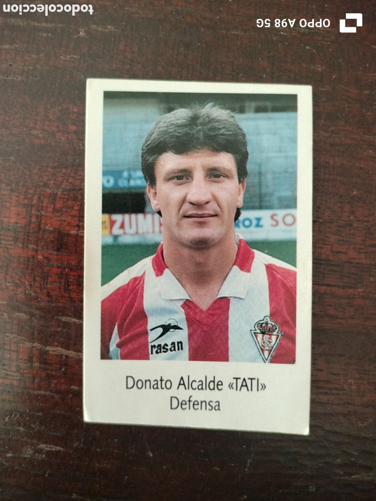 Fu&szlig;ball-Sticker: Cromo 88 Tati Sporting de Gij&oacute;n Bimbo liga temporada 91 92 1991 1992