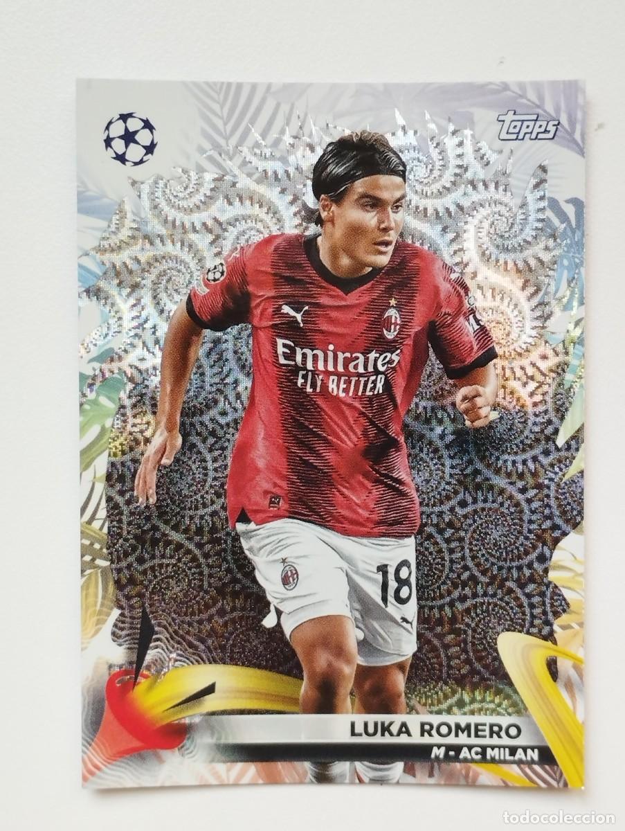Figurine di Calcio: CROMO CARD TOPPS CARNAVAL CHAMPIONS LEAGUE 2023 2024 23 24 LUKA ROMERO 70 MILAN