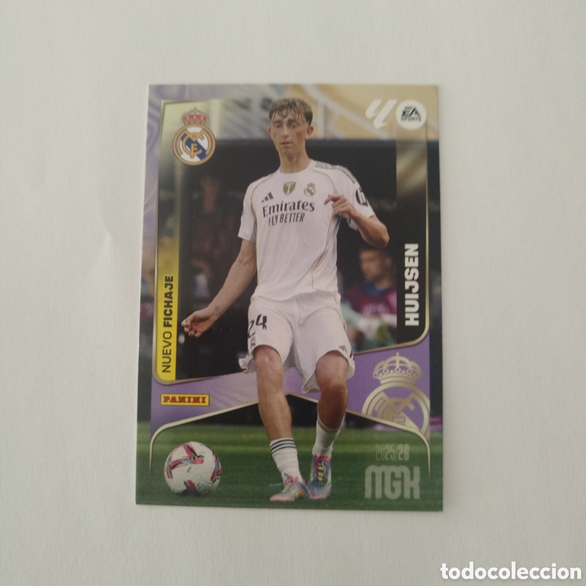 Cromos de Futebol: PANINI MGK 25 26 NUEVO FICHAJE 442 HUIJSEN REAL MADRID