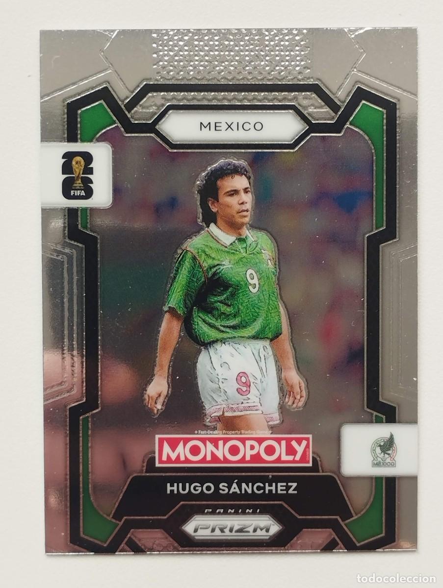 Cromos de f&uacute;tbol: CROMO CARD WORLD CUP 2026 26 PANINI MONOPOLY PRIZM 56 HUGO SANCHEZ MEXICO ERROR DE CORTE