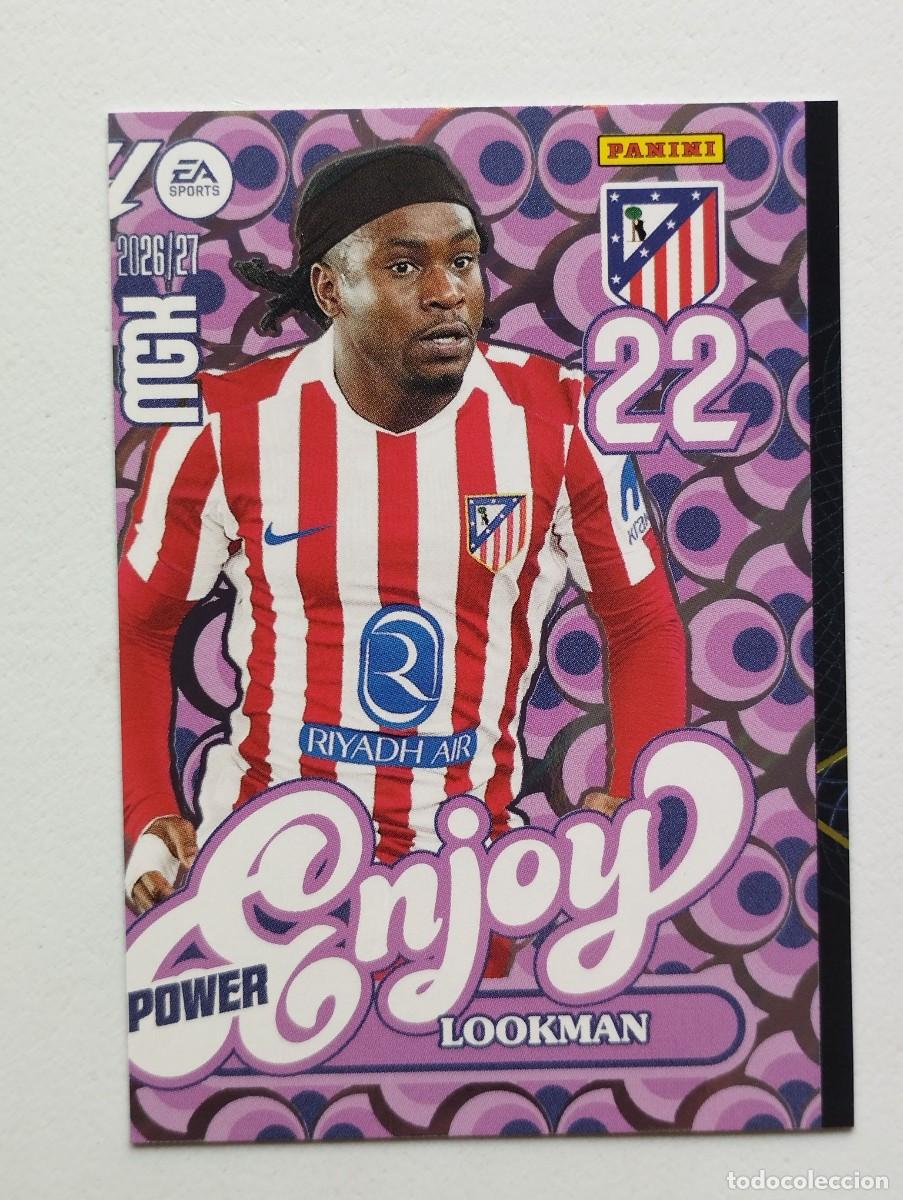 Cromos de Futebol: CROMO CARD 2026 2027 MEGACRACKS 27 26 MGK PANINI ENJOY POWER ERROR DE CORTE LOOKMAN 385 ATLETICO MAD