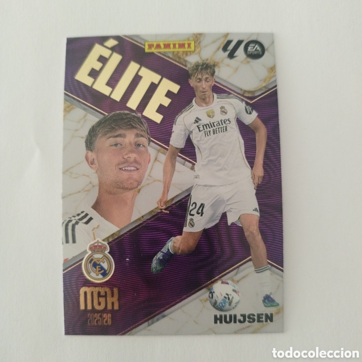 Cromos de Futebol: PANINI MGK 25 26 505 ELITE HUIJSEN REAL MADRID