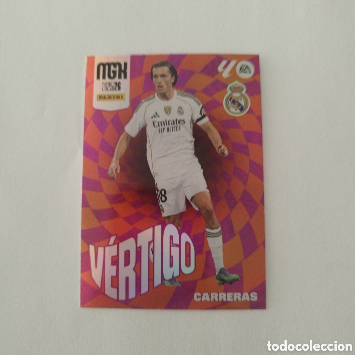 Cromos de Futebol: PANINI MGK 25 26 VERTIGO 508 CARRERAS REAL MADRID