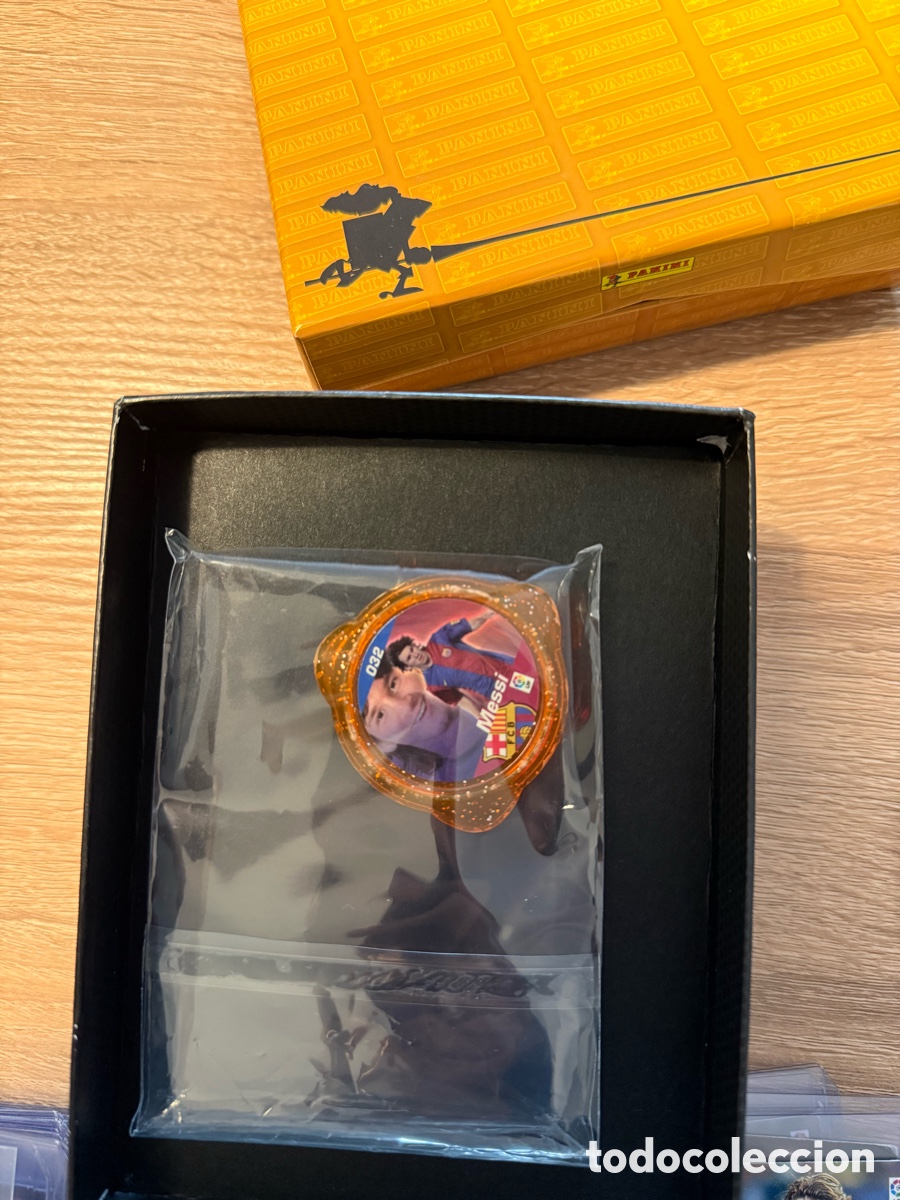 Fu&szlig;ball-Sticker: Tazo Leo Messi naranja