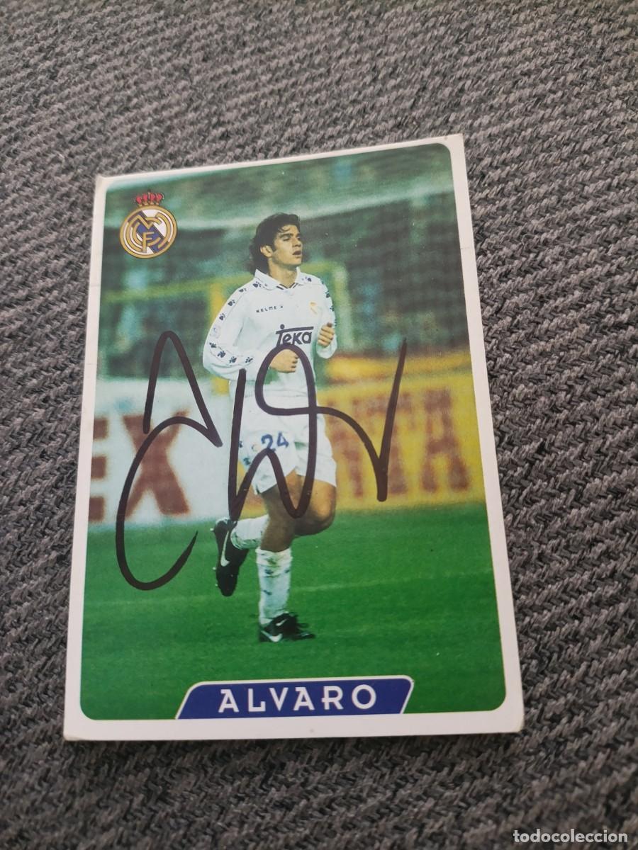 Cartes &agrave; collectionner de Football: Auto original de Alvaro Real Madrid