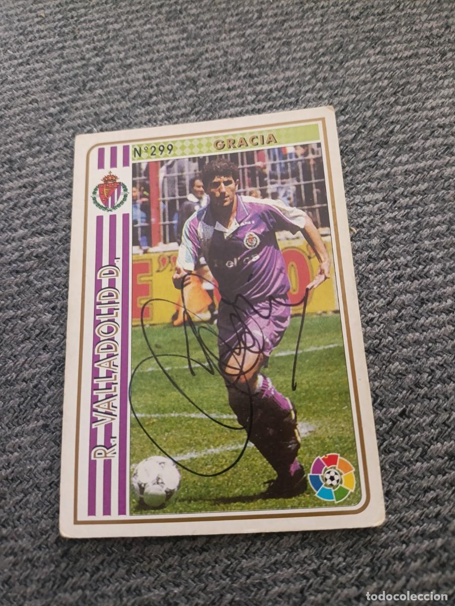Cartes &agrave; collectionner de Football: Auto original de Gracia Valladolid