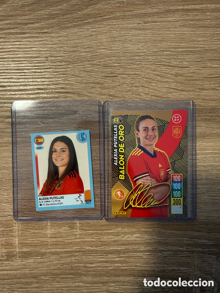 Cromos de f&uacute;tbol: Cromos Alexia Putellas con Espa&ntilde;a - Foto 1