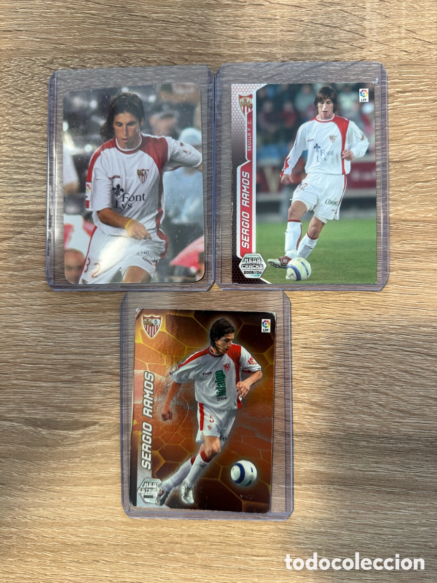 Cromos de Futebol: Cromos Sergio Ramos Real Madrid y Sevilla