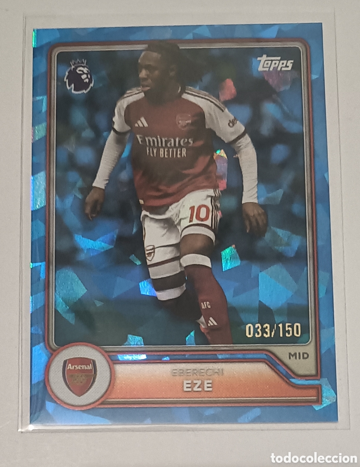 Figurine di Calcio: Eberechi Eze Arsenal 30 Paralela numerada 033/150 Topps Premier League 26/27