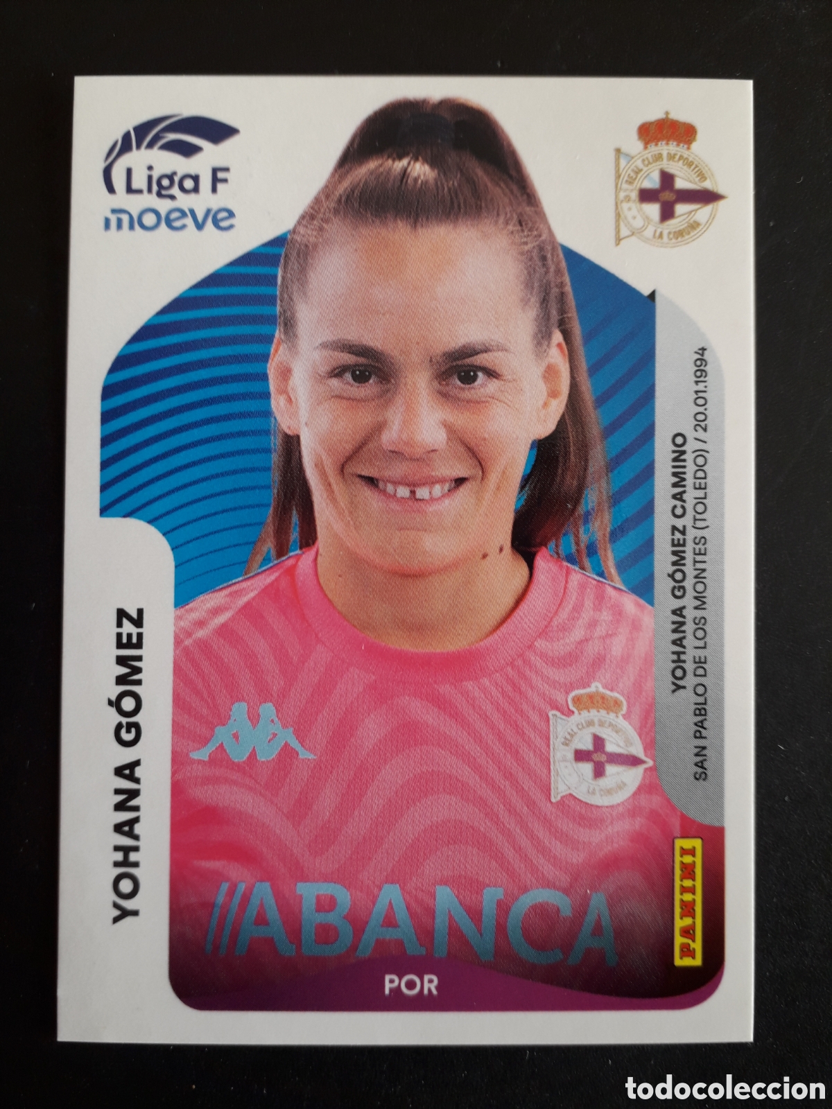 Cartes &agrave; collectionner de Football: YOHANA G&Oacute;MEZ DEP CORU&Ntilde;A N&deg; 125 LIGA F FEMENINA 2025 2026 25 26 PANINI SIN PEGAR PEDIDO M&Iacute;NIMO 3&euro;.