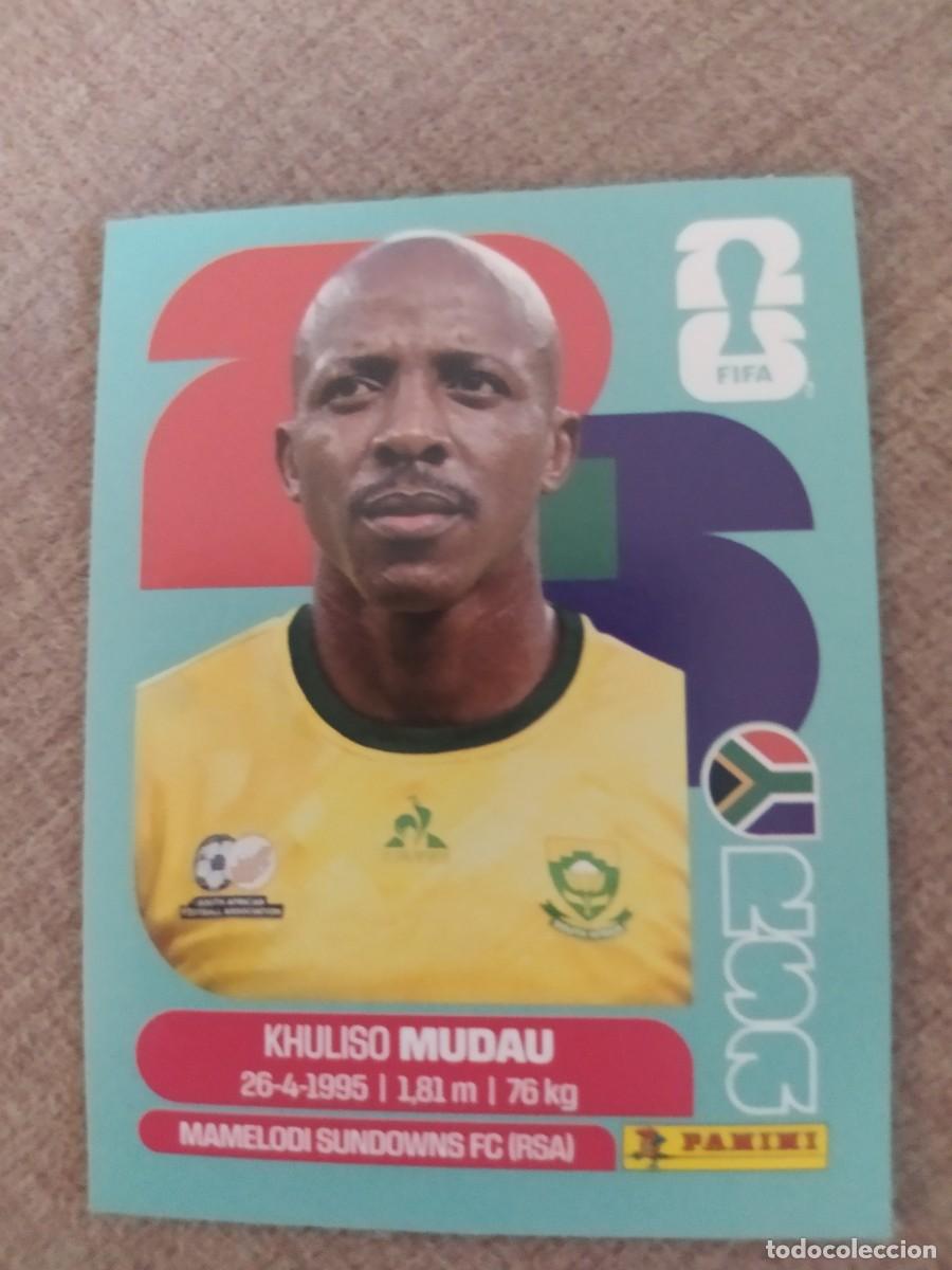 Cartes &agrave; collectionner de Football: RSA 09 RSA9 Khuliso MUDAU 9 Sud&aacute;frica Mundial 2026 Panini