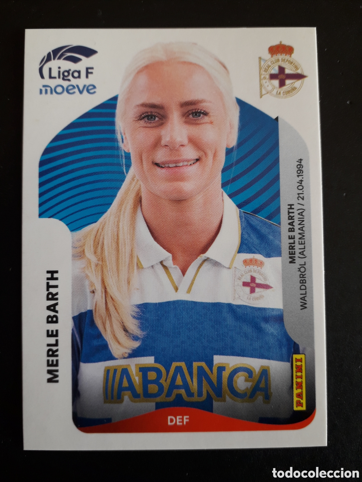 Cromos de Futebol: MERLE BARTH DEP CORU&Ntilde;A N&deg; 127 LIGA F FEMENINA 2025 2026 25 26 PANINI SIN PEGAR PEDIDO M&Iacute;NIMO 3&euro;