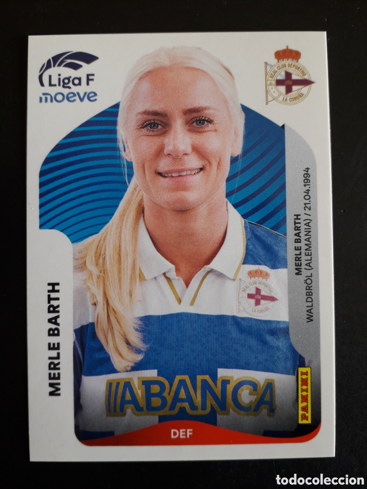 Figurine di Calcio: MERLE BARTH DEP CORU&Ntilde;A N&deg; 127 LIGA F FEMENINA 2025 2026 25 26 PANINI SIN PEGAR PEDIDO M&Iacute;NIMO 3&euro;.