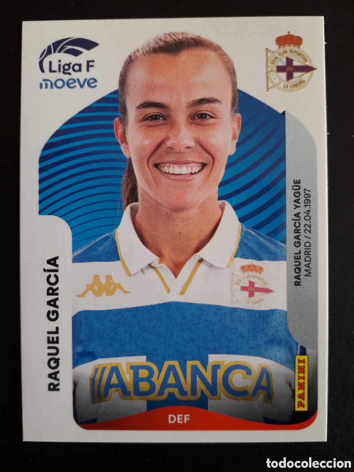 Figurine di Calcio: RAQUEL GARC&Iacute;A DEP CORU&Ntilde;A N&deg; 128 LIGA F FEMENINA 2025 2026 25 26 PANINI SIN PEGAR PEDIDO M&Iacute;NIMO 3&euro;