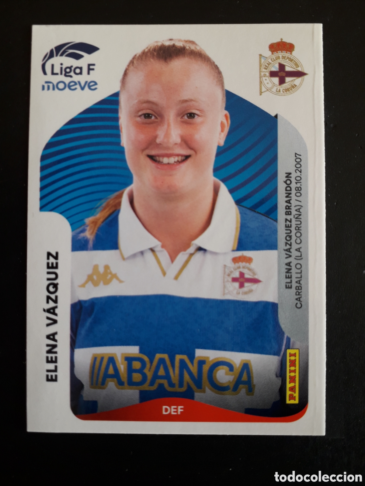 Figurine di Calcio: ELENA V&Aacute;ZQUEZ DEP CORU&Ntilde;A N&deg; 129 B LIGA F FEMENINA 2025 2026 25 26 PANINI SIN PEGAR PEDIDO M&Iacute;NIMO 3&euro;.