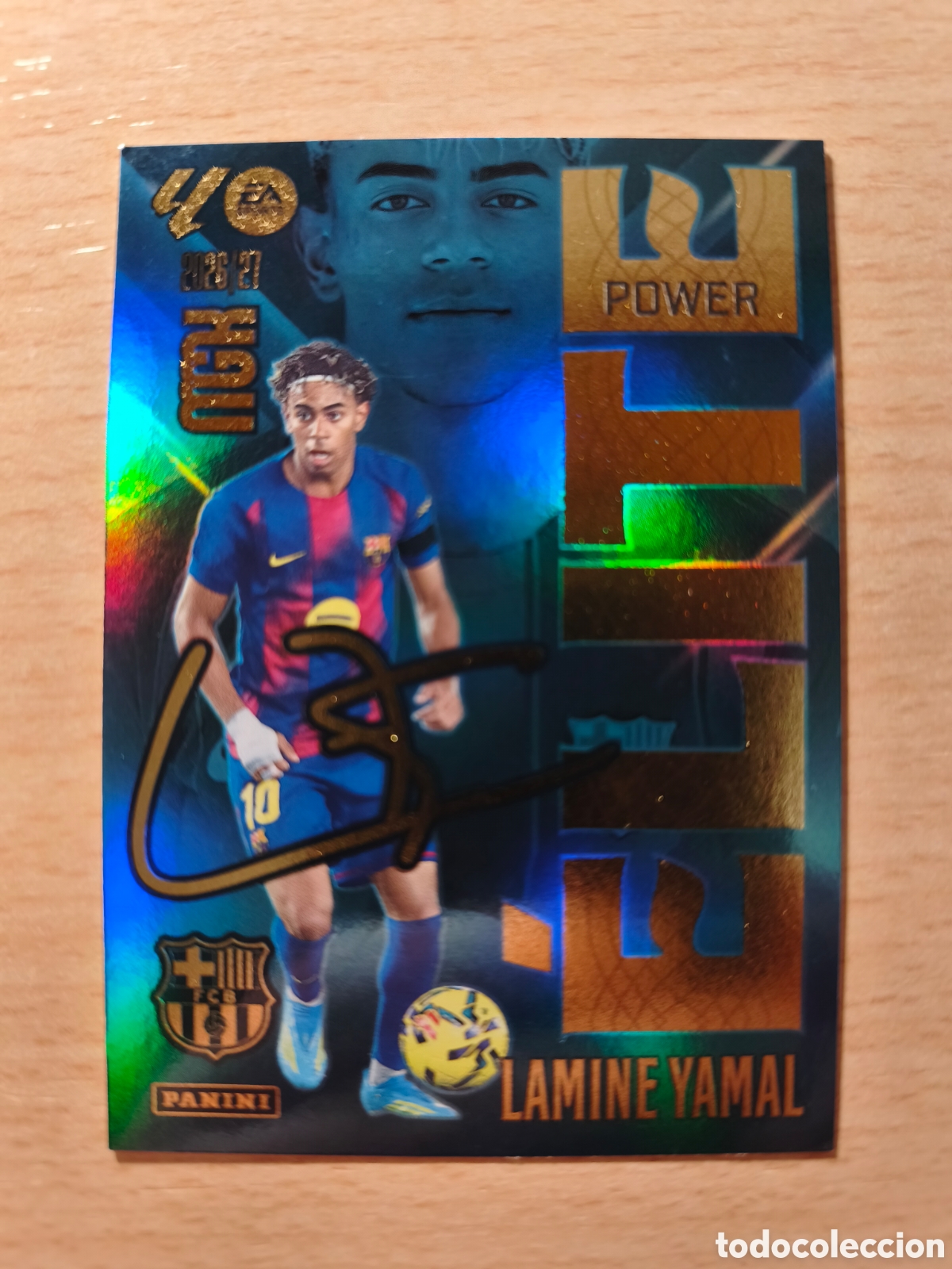 Cromos de Futebol: P9 LAMINE YAMAL ELITE POWER FC BARCELONA MEGACRACKS 2026 2027 PANINI 26 27 P9