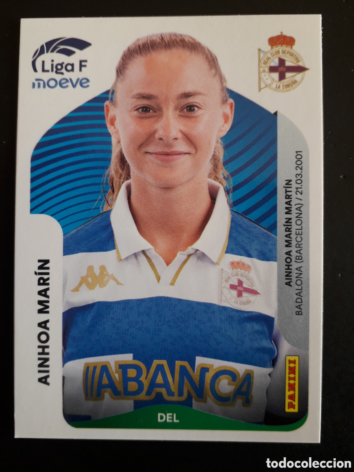 Cromos de Futebol: AINHOA MAR&Iacute;N DEP CORU&Ntilde;A N&deg; 137 LIGA F FEMENINA 2025 2026 25 26 PANINI SIN PEGAR PEDIDO M&Iacute;NIMO 3&euro;