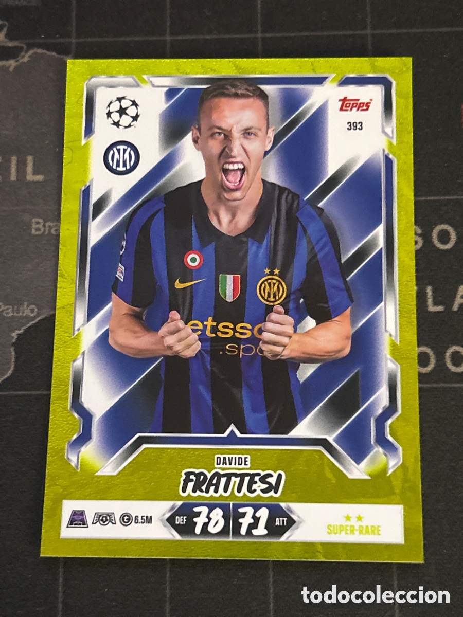 Fu&szlig;ball-Sticker: 393 FRATTESI (INTER MILAN) SUPER RARE PARALELA CHAMPIONS LEAGUE TOPPS MATCH ATTAX 2026 2027 26 27