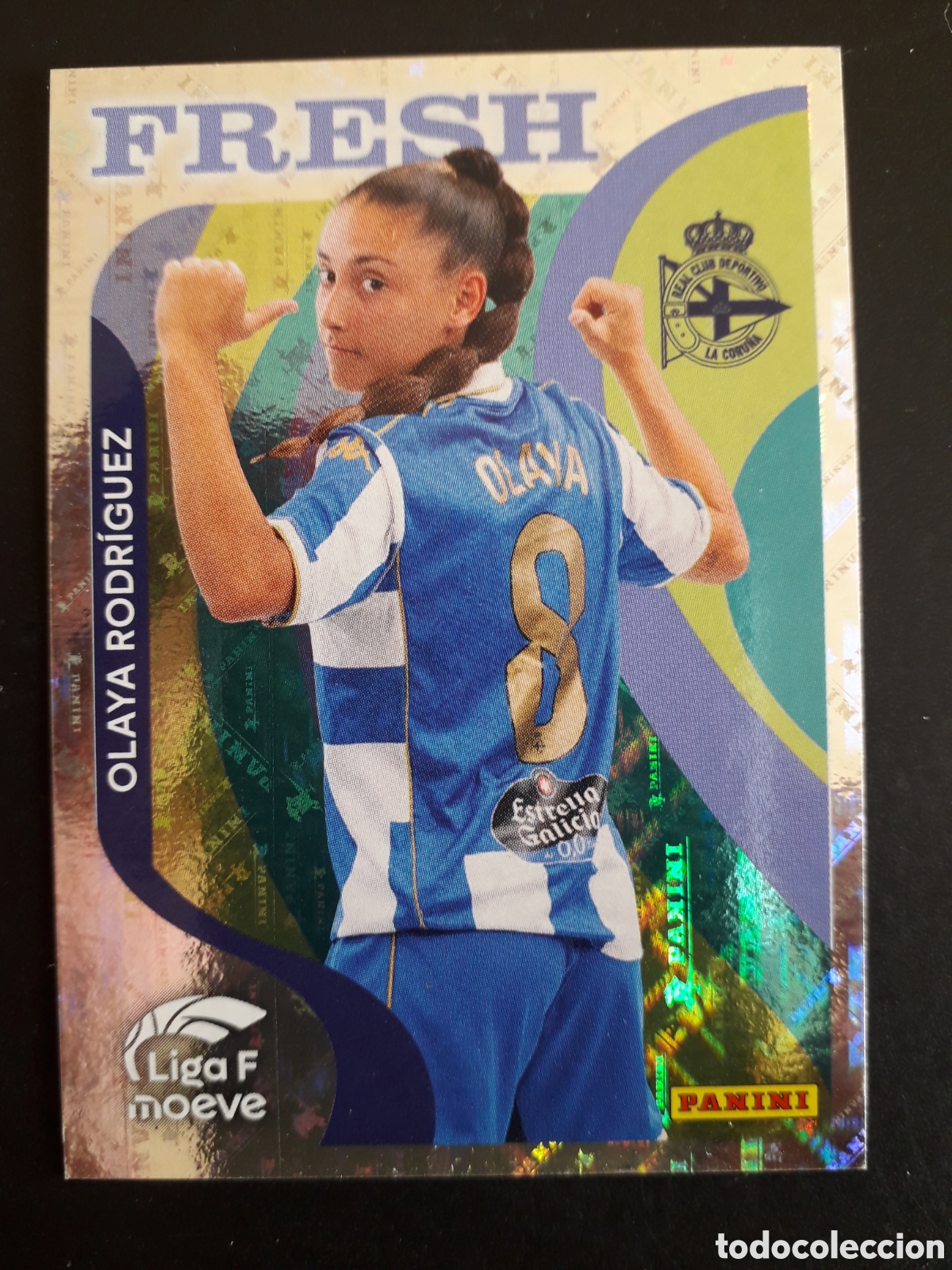 Fu&szlig;ball-Sticker: OLAYA RODR&Iacute;GUEZ DEP CORU&Ntilde;A FRESH N&deg; 378 LIGA F FEMENINA 2025 2026 25 26 PANINI PEDIDO M&Iacute;NIMO 3&euro;