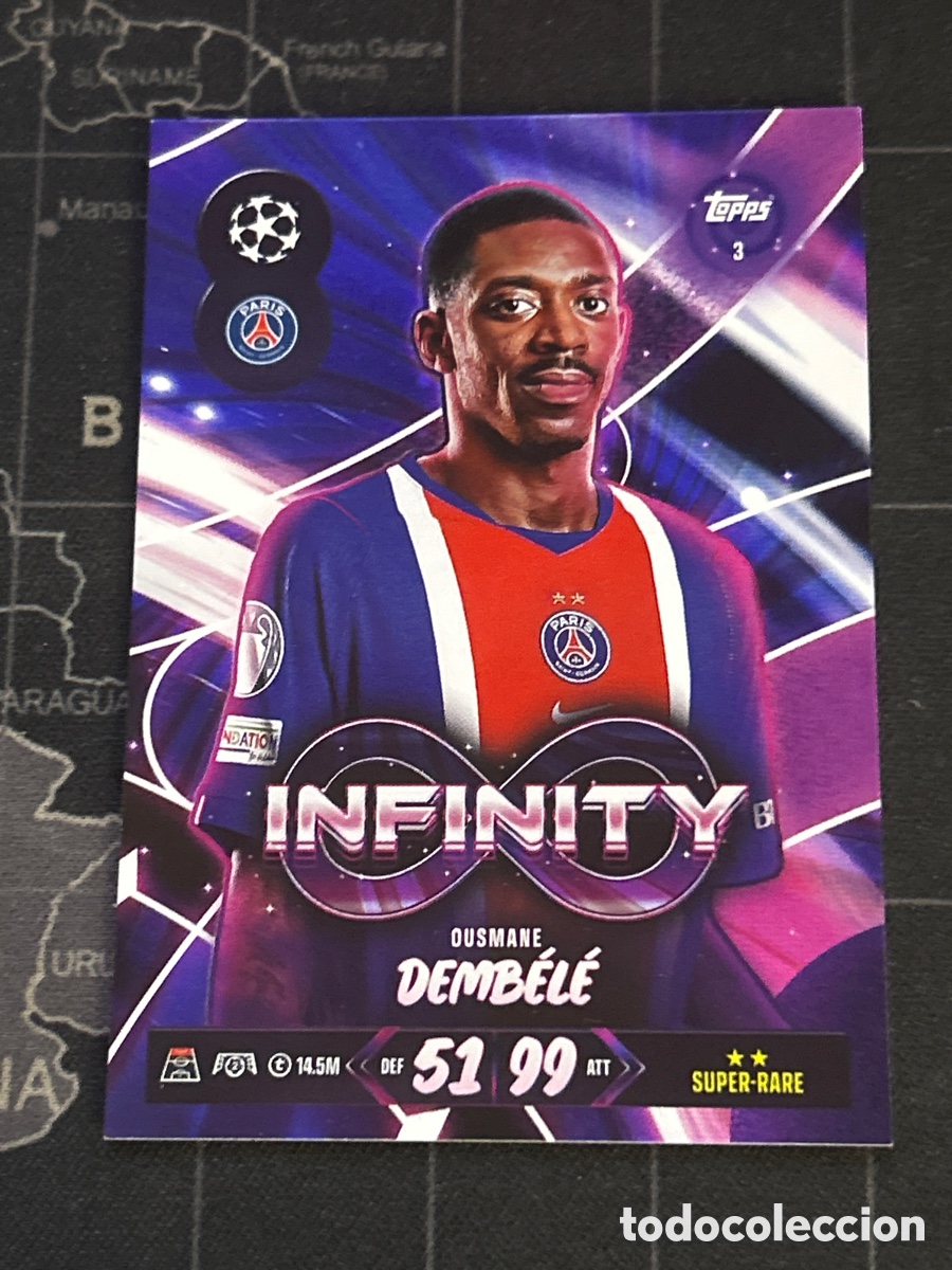 Fu&szlig;ball-Sticker: 3 OUSMANE DEMBELE (PSG) INFINITY CHAMPIONS LEAGUE TOPPS MATCH ATTAX 2026 2027 26 27