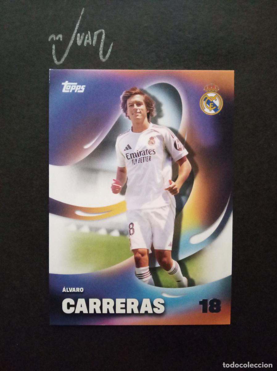Cromos de Futebol: N&ordm; 28 FUTURO ALVARO CARRERAS ESPA&Ntilde;A ⚽ TOPPS &reg; LOS BLANCOS REAL MADRID 2025 2026 LIGA 25 26 NUEVO