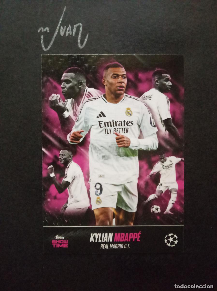Figurine di Calcio: SHOW UP MBAPPE REAL MADRID FRANCIA ⚽ TOPPS &reg; SHOWTIME UEFA CLUB COMPETITIONS 2024 2025 24 25 NUEVO