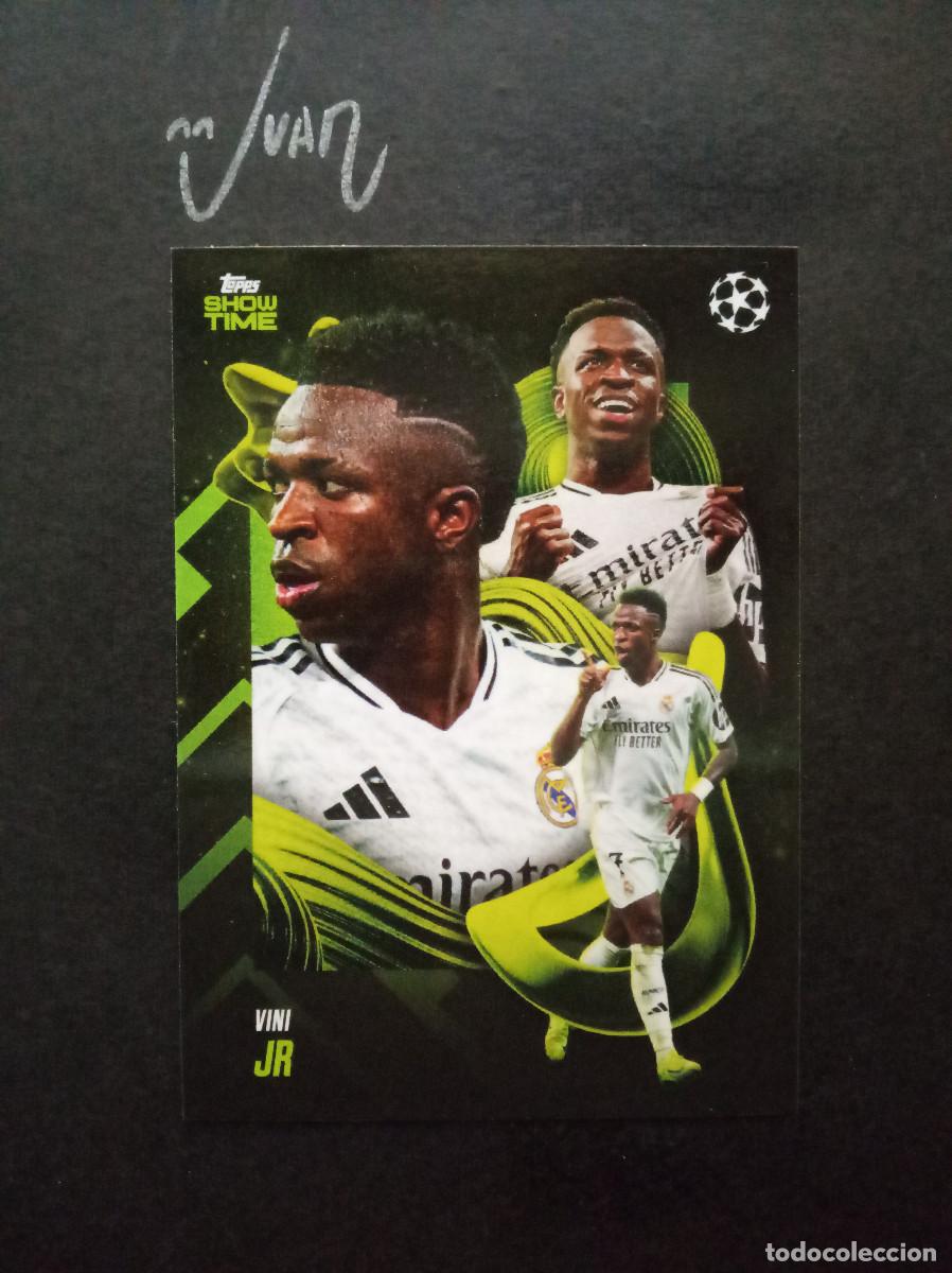 Cromos de Futebol: VINI JR REAL MADRID BRASIL VINICIUS ⚽ TOPPS &reg; SHOWTIME UEFA CLUB COMPETITIONS 2024 2025 24 25 NUEVO