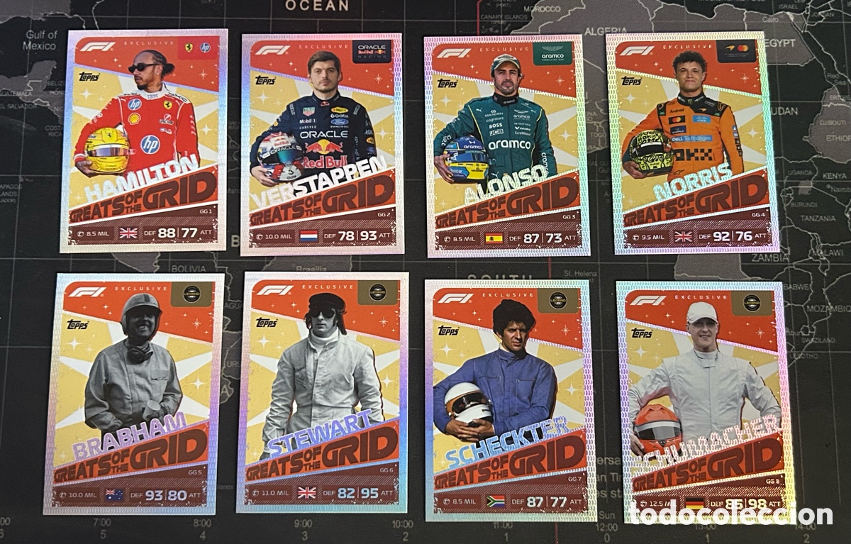 Cromos de Futebol: LOTE 8 EDICIONES LIMITADAS LIMITED EDITION GREATS OF THE GRID TOPPS TURBO ATTAX F1 FORMULA 1 2026