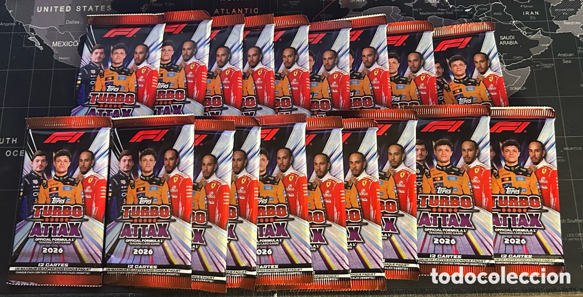 Cromos de Futebol: LOTE 19 SOBRES SIN ABRIR TOPPS TURBO ATTAX F1 FORMULA 1 2026
