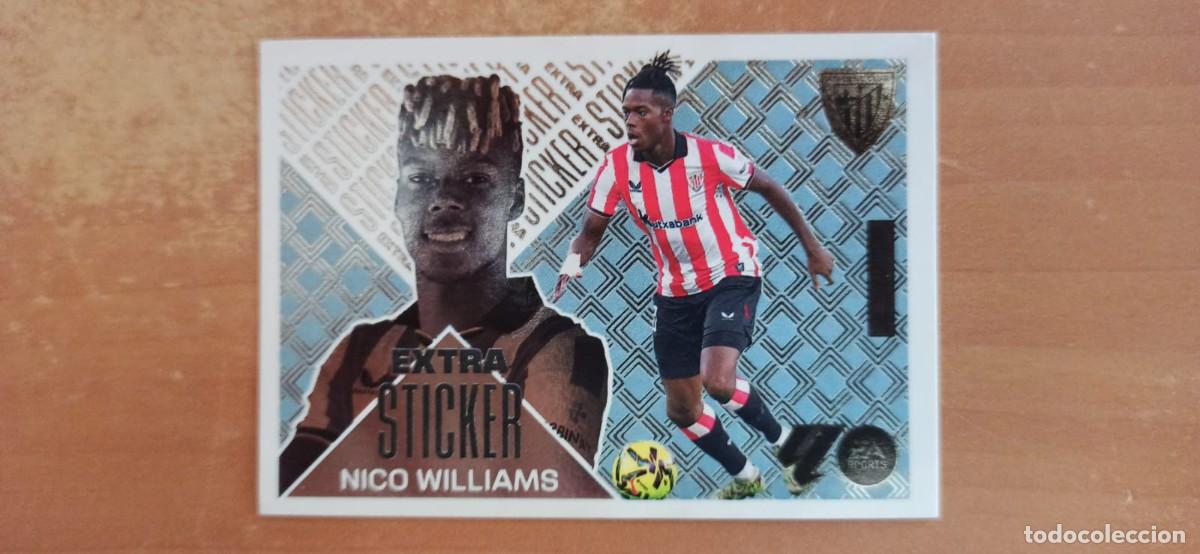 Football Stickers: Nico Williams Athletic Extra Sticker Plata Liga Este 26 27 2026 2027