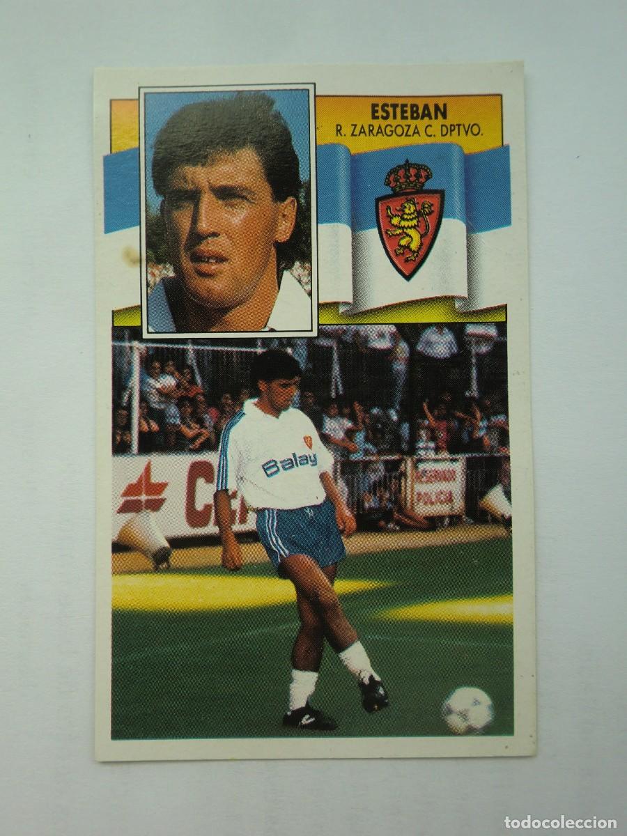 Football Stickers: Cromo de f&uacute;tbol LIGA ESTE 90-91 1990-1991: ESTEBAN (Zaragoza), &uacute;ltimos fichajes N&ordm; 11, versi&oacute;n doble