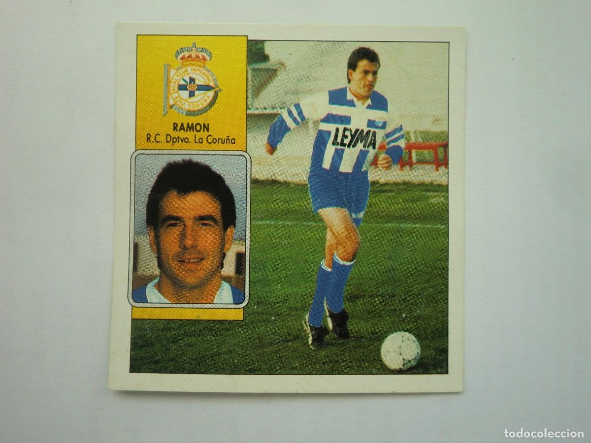 Fu&szlig;ball-Sticker: Cromo de f&uacute;tbol LIGA ESTE 92-93 1992-1993: RAM&Oacute;N (Deportivo de La Coru&ntilde;a), versi&oacute;n doble imagen